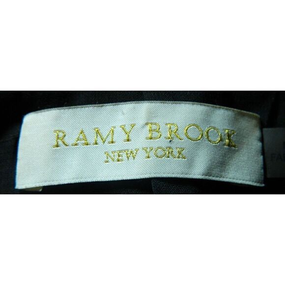 Ramy Brook Blazer Size 4 Black Puff Sleeve Fully Lined‎ Long Line Blazer - Picture 16 of 16